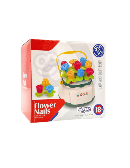 WOOPIE BABY Kosz Kwiatów Sorter Układanka Edukacyjna Nawlekanka