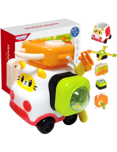 Woopie Baby Samochód Kotek Konstrukcyjny Manipulacyjny