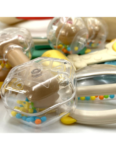 WOOPIE BABY Zestaw Miękkich Grzechotek z Pudełkiem 14 szt. 0m+