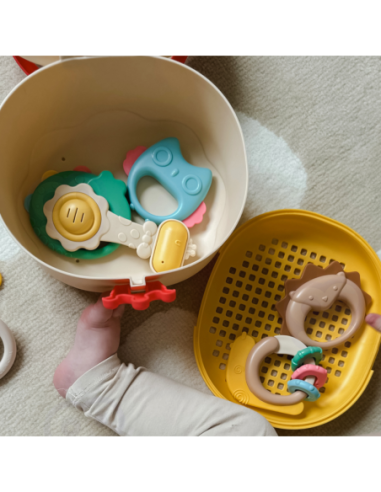 WOOPIE BABY Zestaw Miękkich Grzechotek z Pudełkiem 14 szt. 0m+