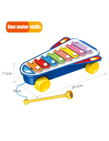 WOOPIE BABY Cymbałki Rakieta Kosmiczna Niebieska 18m+