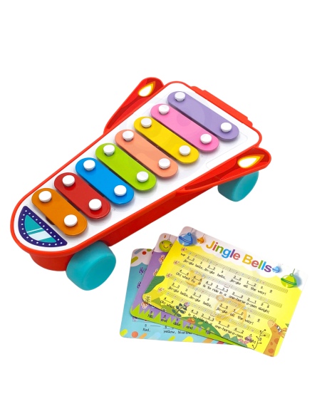 WOOPIE BABY Cymbałki Rakieta Kosmiczna Niebieska 18m+