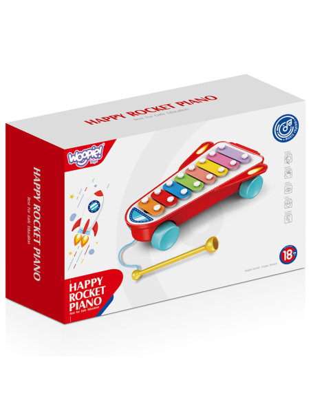 WOOPIE BABY Cymbałki Rakieta Kosmiczna Niebieska 18m+