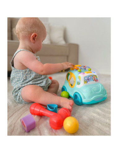 WOOPIE BABY Samochodzik Muzyczny Sorter Niebieski