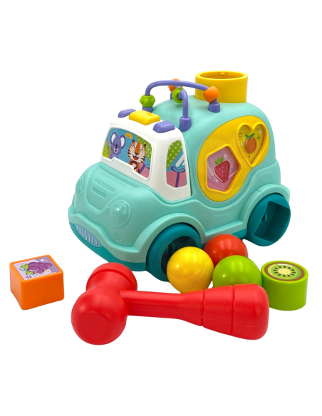 WOOPIE BABY Samochodzik Muzyczny Sorter Niebieski