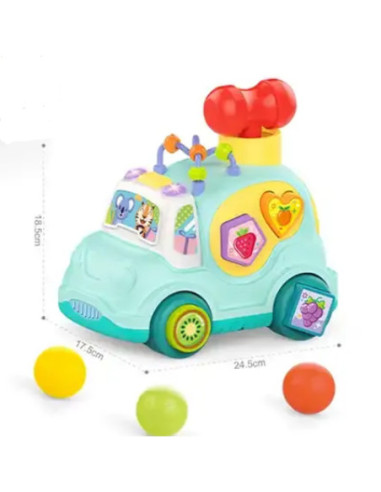 WOOPIE BABY Samochodzik Muzyczny Sorter Niebieski