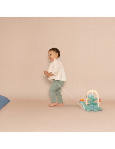 SMOBY LITTLE Żółw do Ciągnięcia ze Zjeżdżalnią dla Piłeczek 12m+