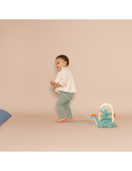 SMOBY LITTLE Żółw do Ciągnięcia ze Zjeżdżalnią dla Piłeczek 12m+