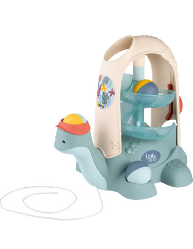 SMOBY LITTLE Żółw do Ciągnięcia ze Zjeżdżalnią dla Piłeczek 12m+