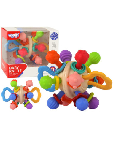 WOOPIE BABY Kolorowa Grzechotka w Kształcie Piłki 0m+