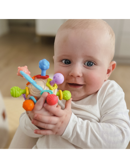 WOOPIE BABY Kolorowa Grzechotka w Kształcie Piłki 0m+