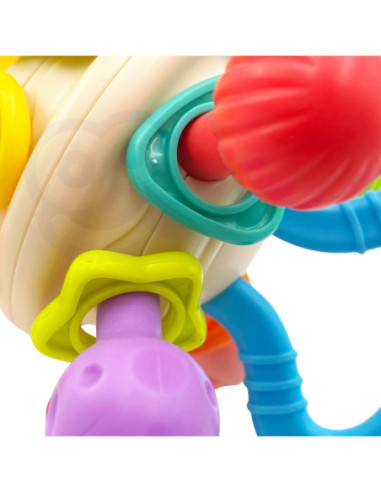 WOOPIE BABY Kolorowa Grzechotka w Kształcie Piłki 0m+