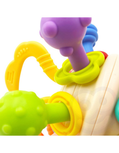 WOOPIE BABY Kolorowa Grzechotka w Kształcie Piłki 0m+