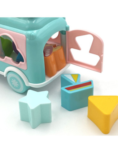 WOOPIE BABY Samochodzik Muzyczny Sorter z Cymbałkami Różowy