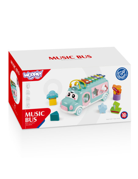 WOOPIE BABY Samochodzik Muzyczny Sorter z Cymbałkami Zielony