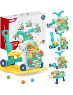 WOOPIE BABY 5-in-1 Baby Walker Multifunctional Blue 1+