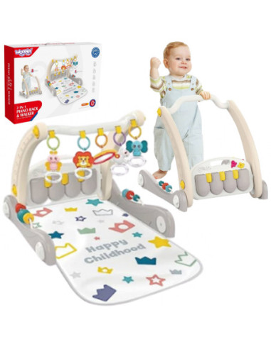 WOOPIE BABY Mata z Pałąkiem Pchacz 2w1 Pianinko