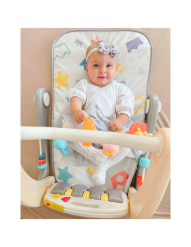 WOOPIE BABY Mata z Pałąkiem Pchacz 2w1 Pianinko