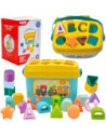 WOOPIE BABY Sorter 2w1 Skrzynka Walizka + Nauka Alfabetu i Kształtów