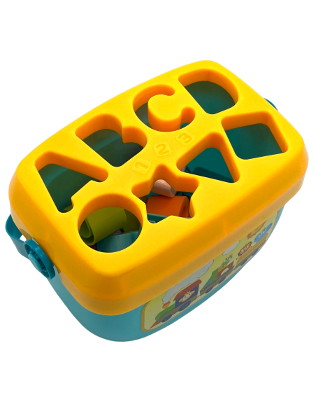 WOOPIE BABY Sorter 2w1 Skrzynka Walizka + Nauka Alfabetu i Kształtów