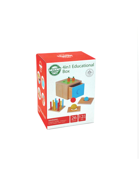 WOOPIE GREEN Drewniana Szuflada Edukacyjna Sorter Montessori