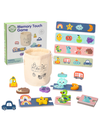 WOOPIE GREEN Układanka Sensoryczna Memory Kształty FSC