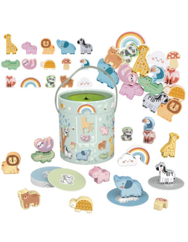 WOOPIE GREEN Tajemnicze Pudełko Dotknij i Dopasuj FSC