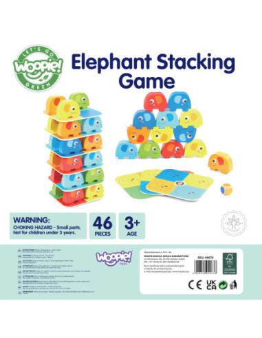 WOOPIE GREEN Słonik na Słoniku Gra Zręcznościowa FSC