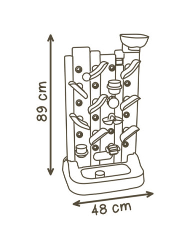 SMOBY Ścianka Aktywności Dwustronna - Tablica Manipulacyjna Montessori