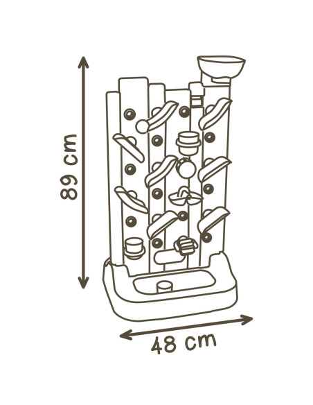 SMOBY Ścianka Aktywności Dwustronna - Tablica Manipulacyjna Montessori