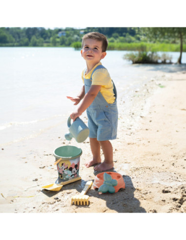 SMOBY GREEN Wiaderko z Akcesoriami do Piasku i Konewką z Bioplastiku