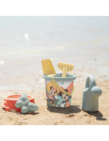 SMOBY GREEN Wiaderko z Akcesoriami do Piasku i Konewką z Bioplastiku