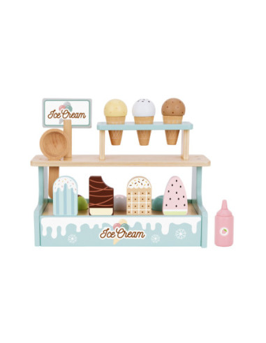 TOOKY TOY Stragan z Lodami Lodziarnia Drewniana