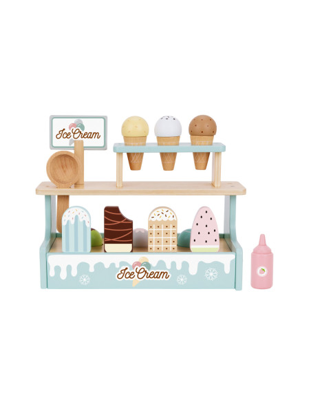 TOOKY TOY Stragan z Lodami Lodziarnia Drewniana