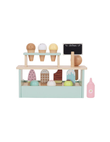 TOOKY TOY Stragan z Lodami Lodziarnia Drewniana