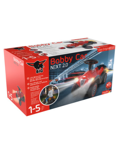 BIG Bobby Car Next 2.0 Czerwony Światła LED