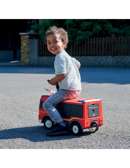 BIG Samochód Straż Pożarna VOLVO Jeździk