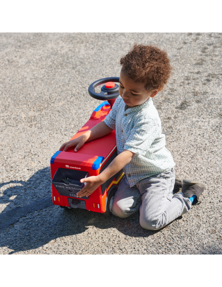 BIG Samochód Straż Pożarna VOLVO Jeździk