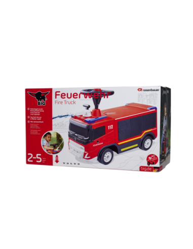 BIG Samochód Straż Pożarna VOLVO Jeździk