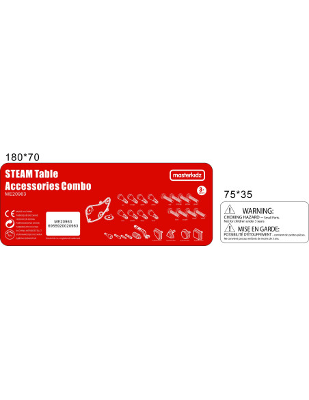 MASTERKIDZ Zestaw Akcesoriów Mix Kołeczki Śrubki Narzędzia 352 el.