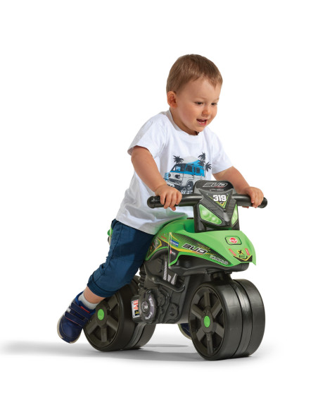 FALK Jeździk Racing Zielony Motorek Szerokie Koła od 1 roku