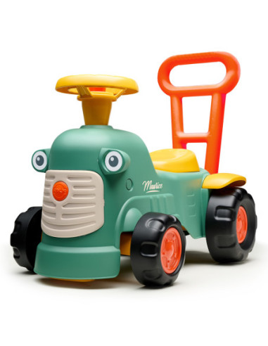 FALK Maurice Traktorek Jeździk Zielony Pchacz Odpychacz Schowek od 1 roku
