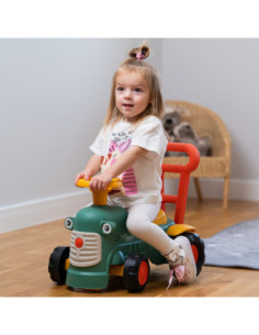 FALK Maurice Traktorek Jeździk Zielony Pchacz Odpychacz Schowek od 1 roku 2