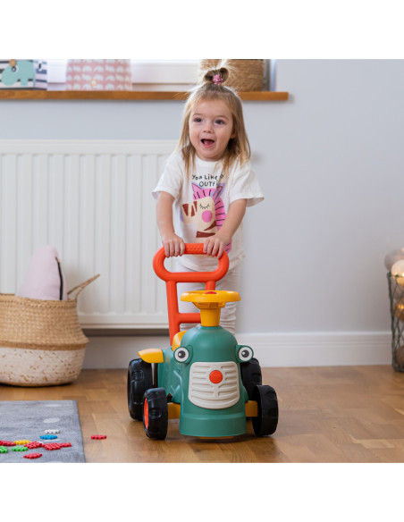 FALK Maurice Traktorek Jeździk Zielony Pchacz Odpychacz Schowek od 1 roku