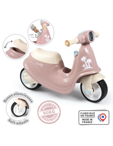 SMOBY Jeździk Skuter Różowy Pchacz