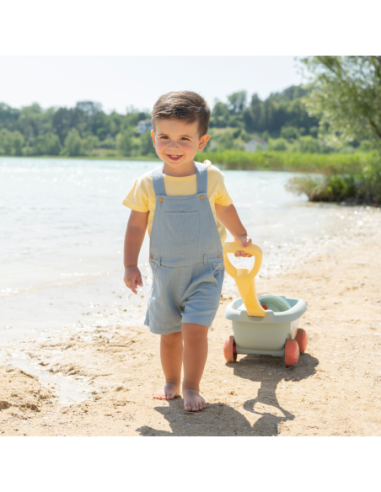 SMOBY Zestaw do piasku Wózek Wiaderko Grabki Ekologiczny
