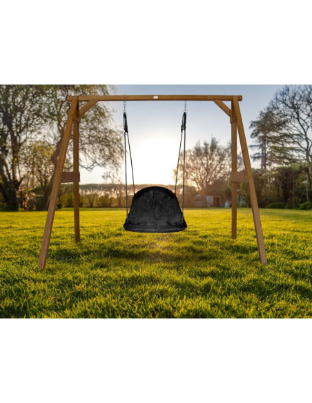 AXI Huśtawka Drewniana Roxy Nest Brązowa