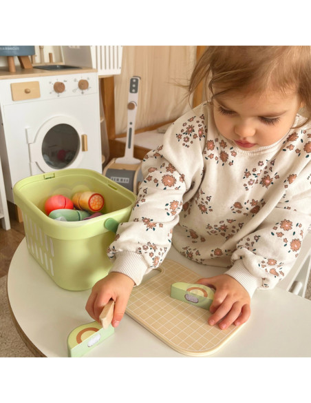 TOOKY TOY Drewniany Zestaw Żywność Warzywa Owoce