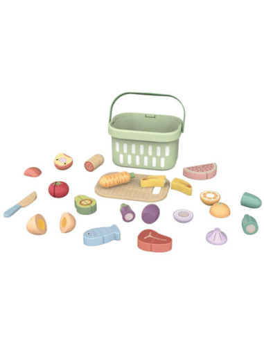 TOOKY TOY Drewniany Zestaw Żywność Warzywa Owoce