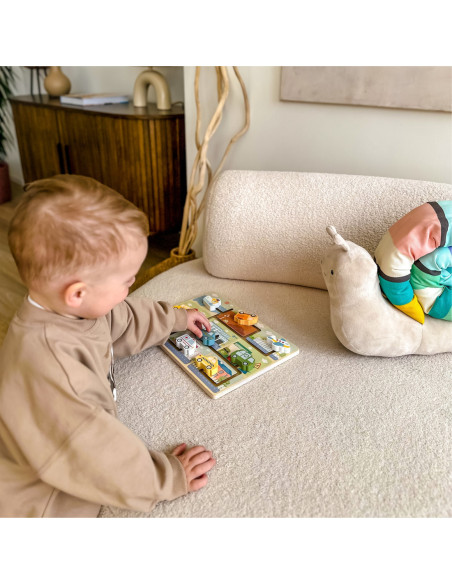 TOOKY TOY Labirynt Drewniany Pojazdy Układanka